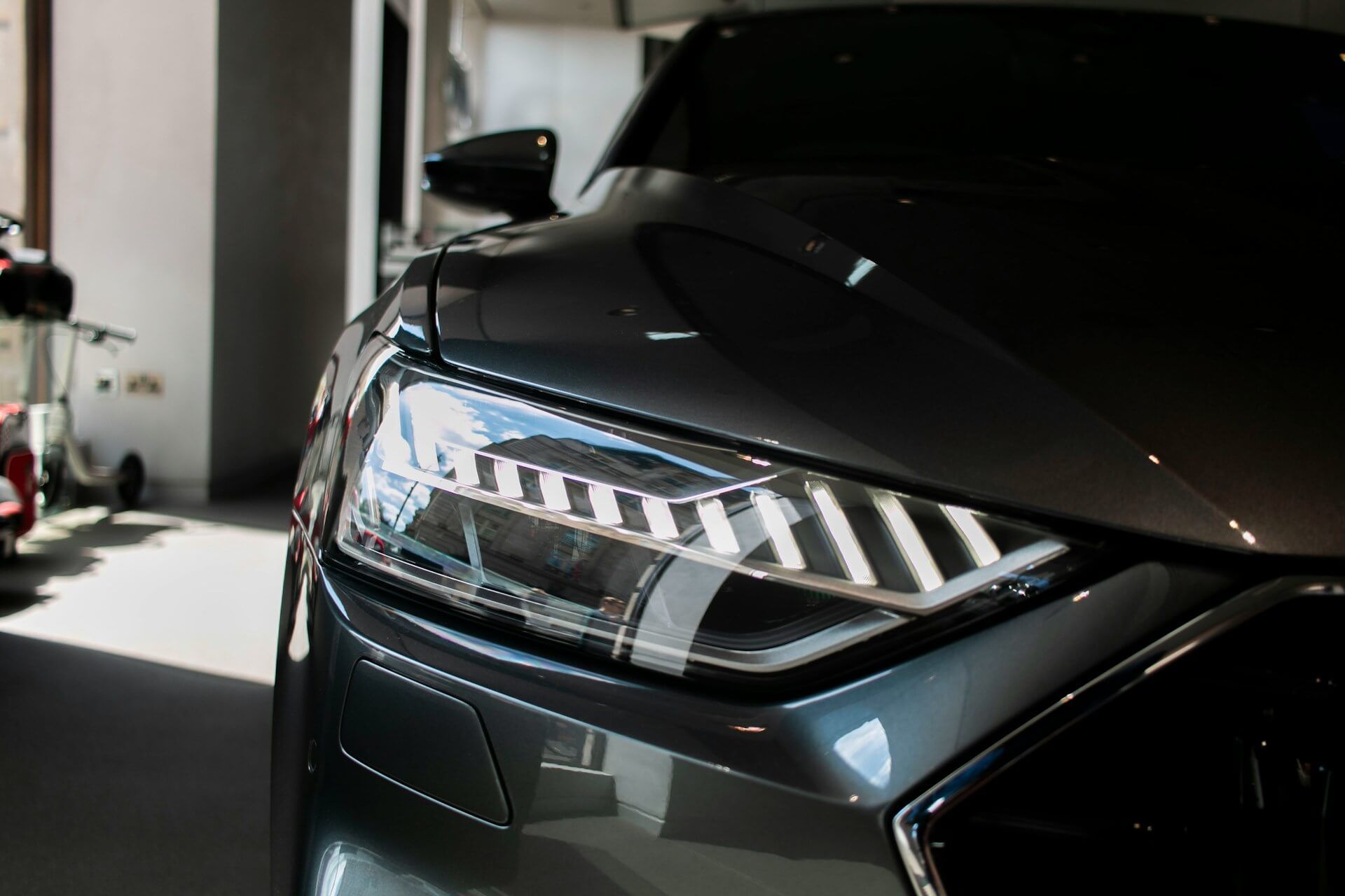 picture og Audi headlights